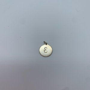 Stella & Dot Sterling Silver "E" Charm
